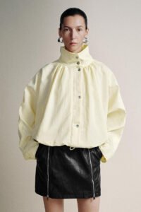 Stand Collar Button Up Jackets