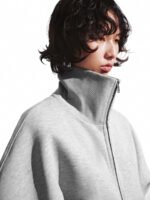 Stand Collar Full Zip Bomber Jackets