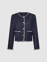 Tailored Contrast Trim Denim Jackets