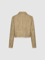 Thick Button Up Tweed Jacket