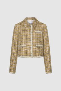 Thick Button Up Tweed Jacket