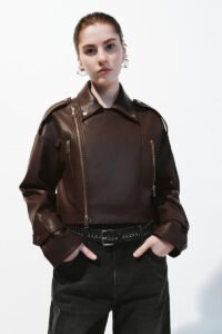 Zip Detail Wrap Front Jackets